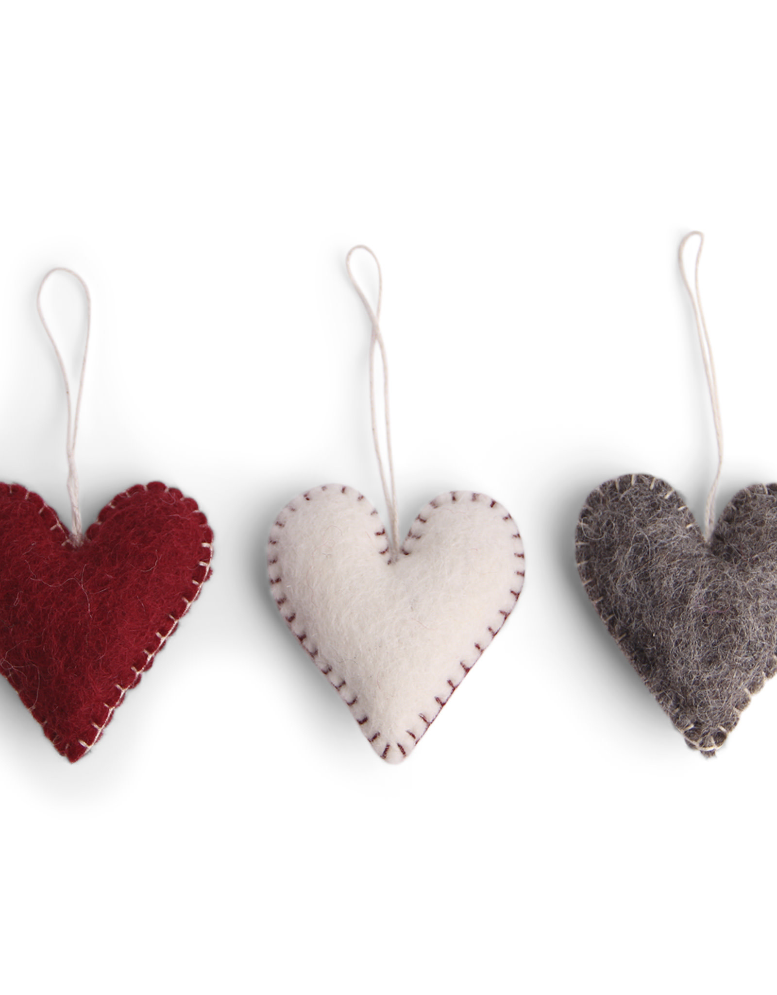 EGS EGS Fair Trade - Hearts w. Stitching Set/3