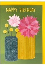 Paper E Clips Paper E Clips Dahlias Birthday Card