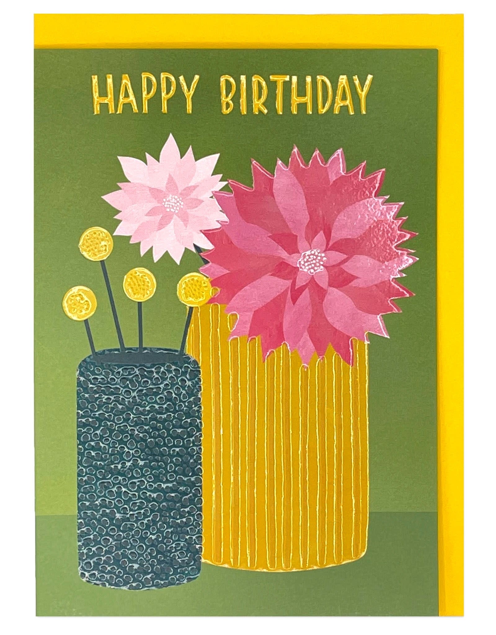 Paper E Clips Paper E Clips Dahlias Birthday Card