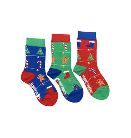 Friday Sock Co Friday Sock Co Ugly Christmas Kids Socks-Age 5-7