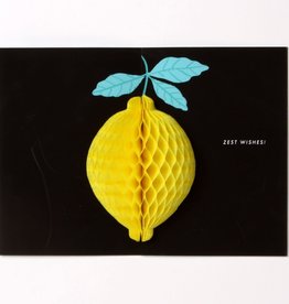 Up With Paper Luxe Paper Luxe - Lemon Accordion Card