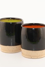 Button Pottery Button Pottery - Black Speckle Tumbler - Mixed Interior