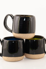 Button Pottery Button Pottery - Black Speckle Mug - Mixed Interior