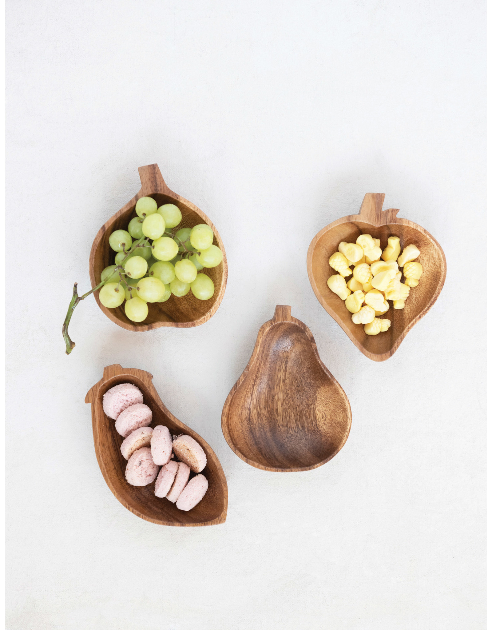 CC-BL CC-BL Acacia Wood Fruit Bowls - Assorted