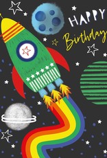 Paper E Clips Paper E Clips Rocket Birthday Card