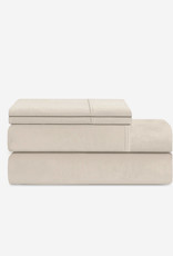 EQ3 EQ3 Linen Cotton Queen Sheet Set-Cream