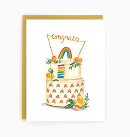 Paperhood Paperhood - Wedding Rainbow Cake Card