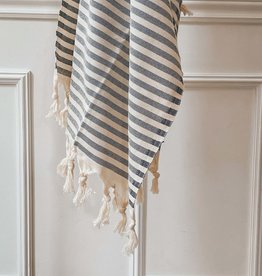 House of Jude HJ - Turkish Cotton Hand Towel - Abyss Stripe