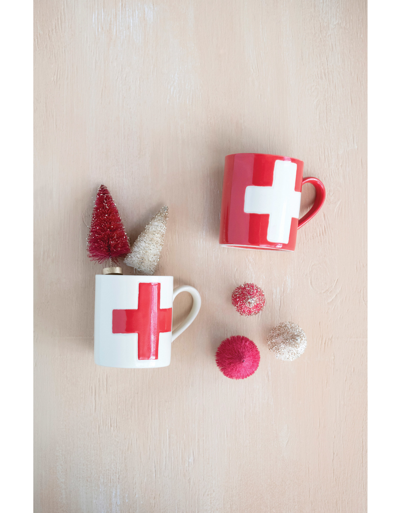 CC-BL CC-BL Paper Swiss Cross Mug - Red/White Various