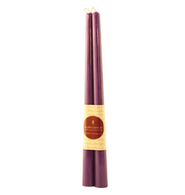 Honey Candles Honey Candles 12" Taper Pair-Violet