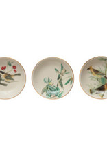 CC-BL CC-BL Stoneware Plate w. Vintage Bird Motif - Assorted