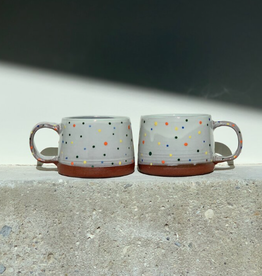 Juliana Rempel Ceramics Juliana Rempel - Handmade Polka Dot Mug - Each Unique