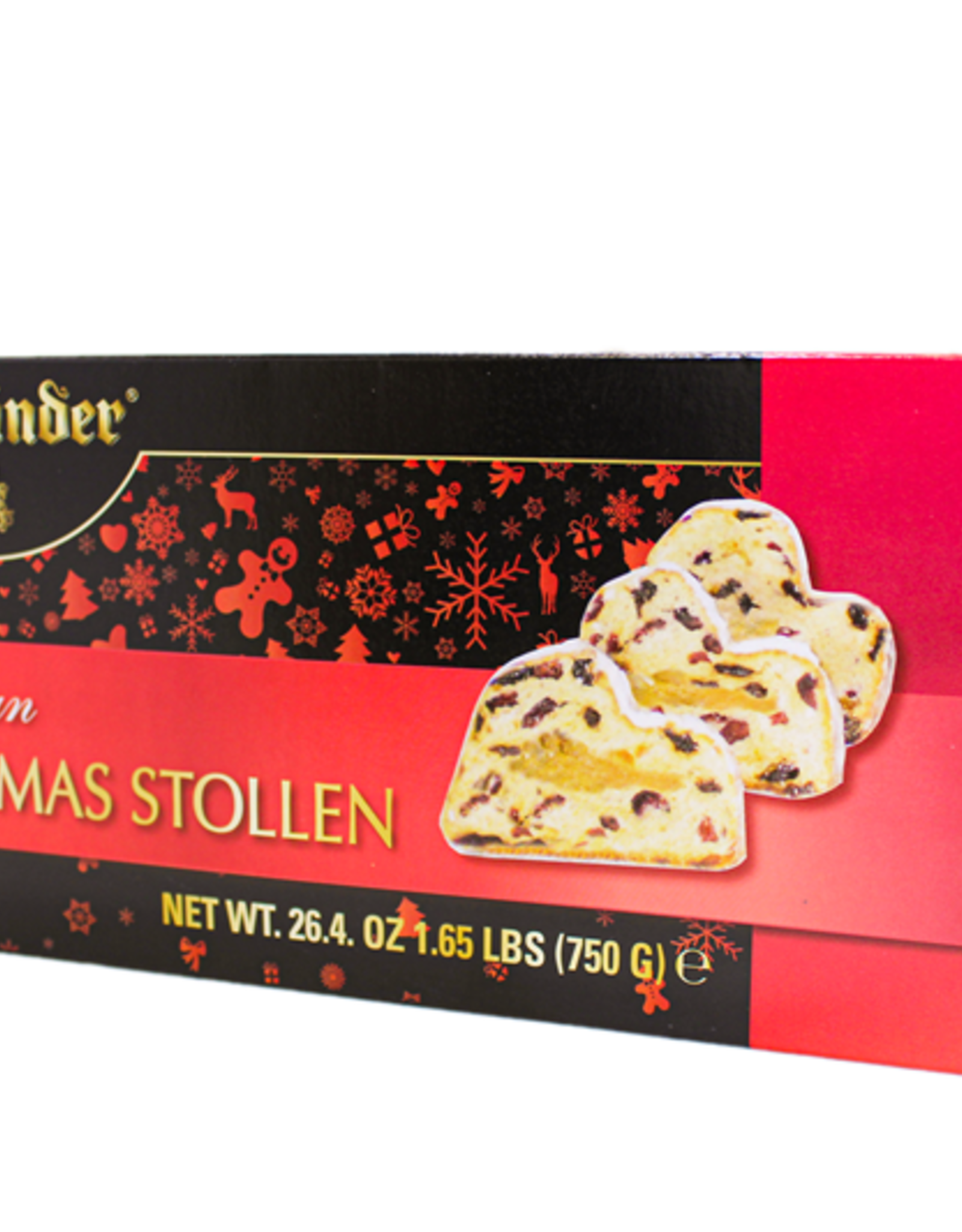 Norget & Co Holiday Treats - Deluxe Boxed Marzipan Stollen