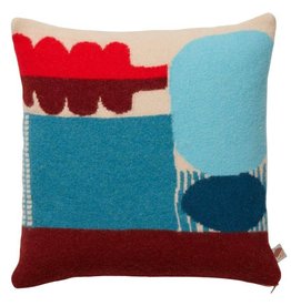Donna Wilson - Merino Wool Cushion + Feather Insert - Koyo Blue