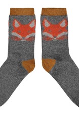 Catherine Tough - Lambswool Ankle Socks - Men's - Fox Face
