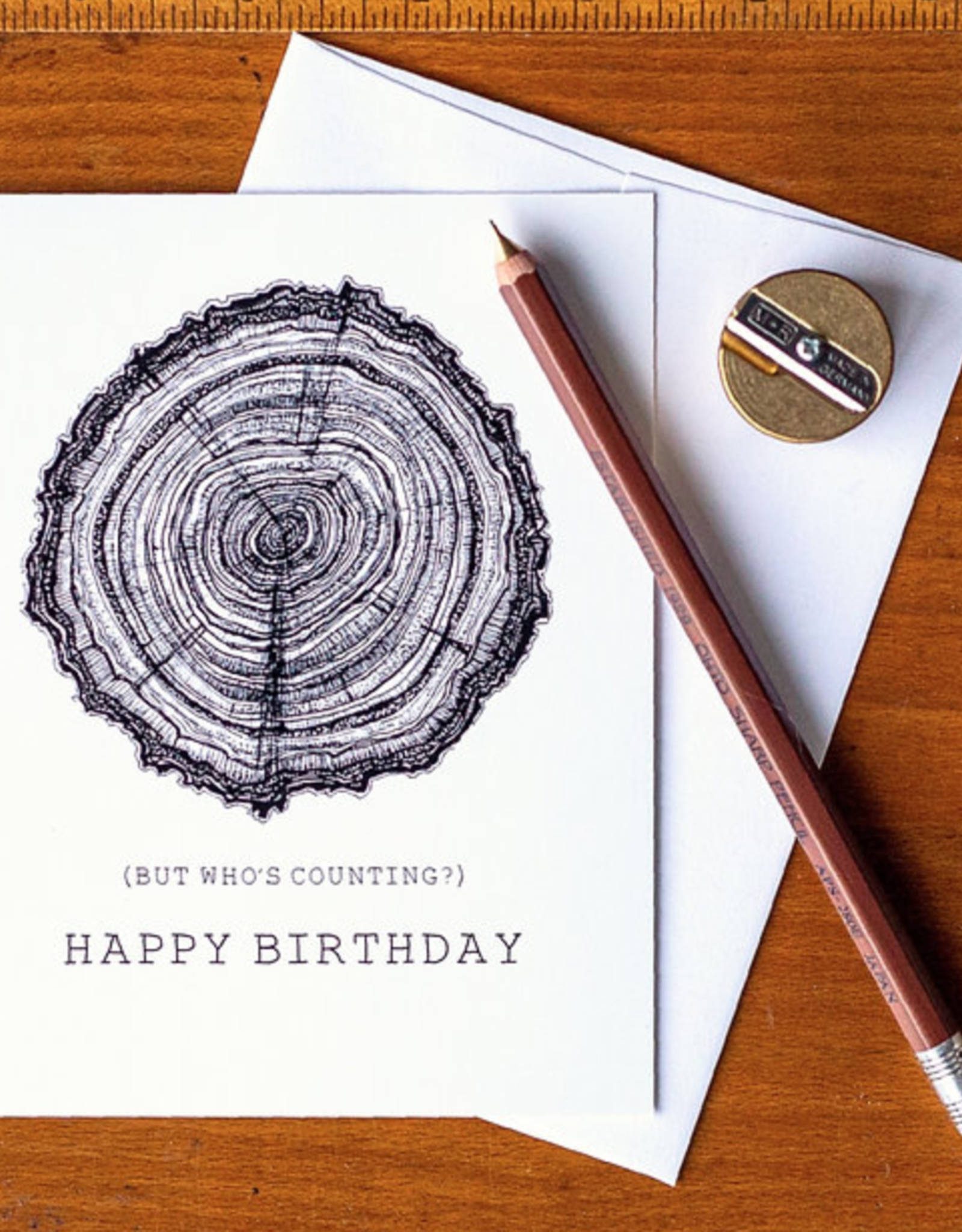 Yellow Canary - HBD Tree Ring Card