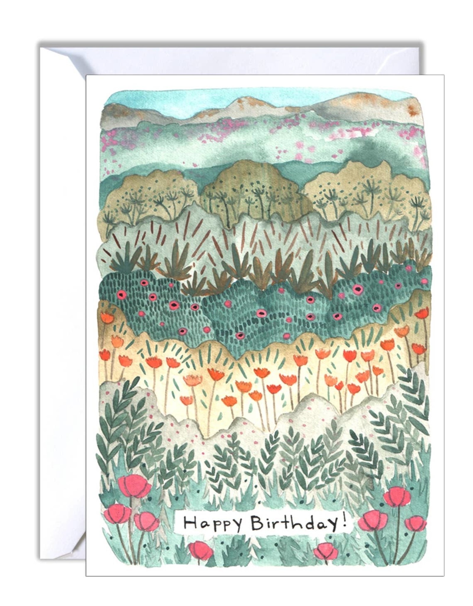 Michelle Maule - Floral Fields Birthday Card