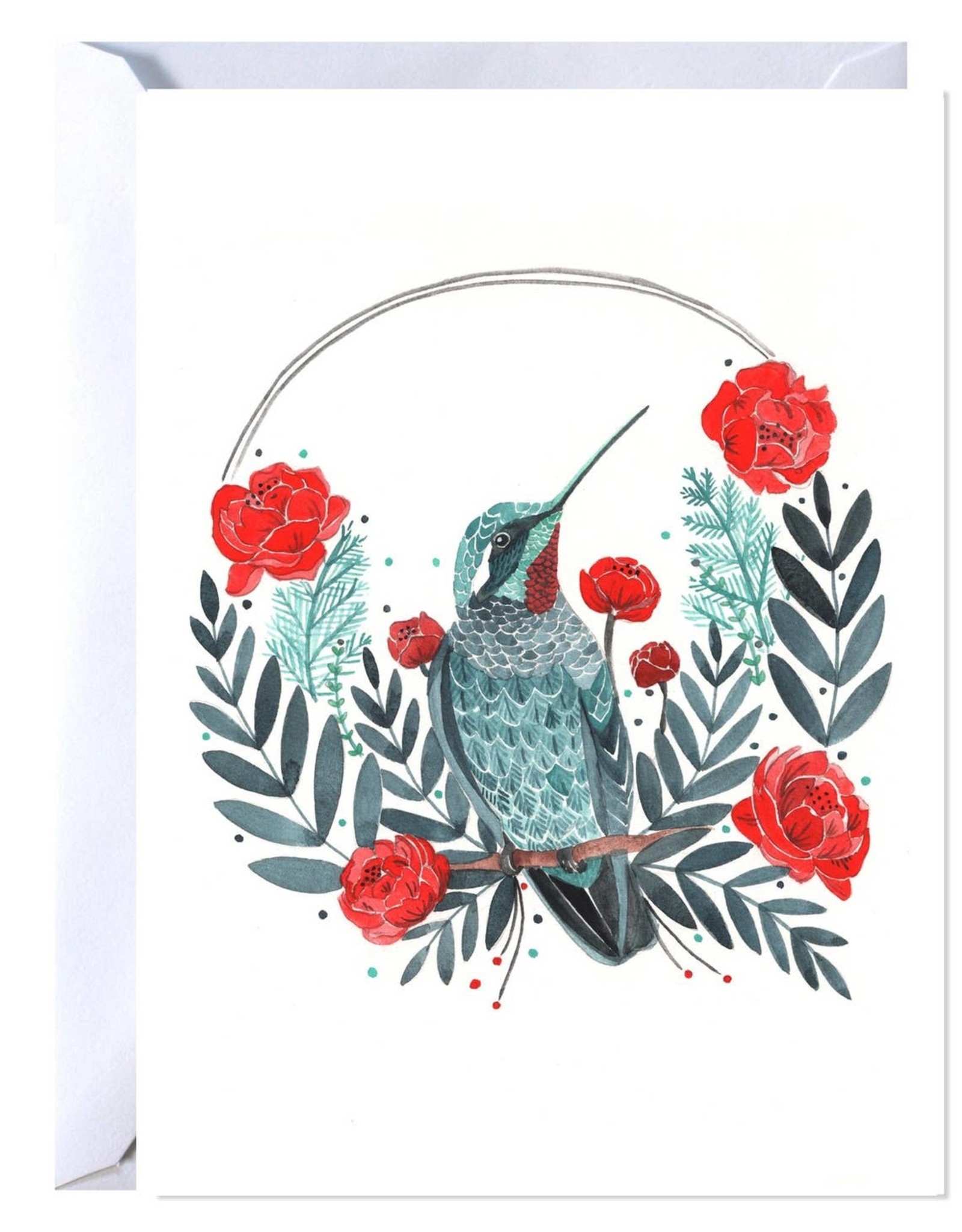Michelle Maule - Hummingbird Greeting Card