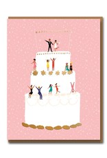 Paper E Clips Paper E Clips Wedding Cake Card