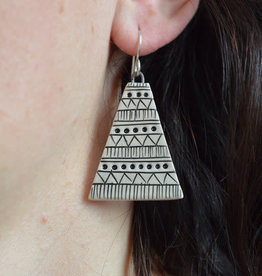 Isla Clay Isla - Monochrome Geometric Earrings