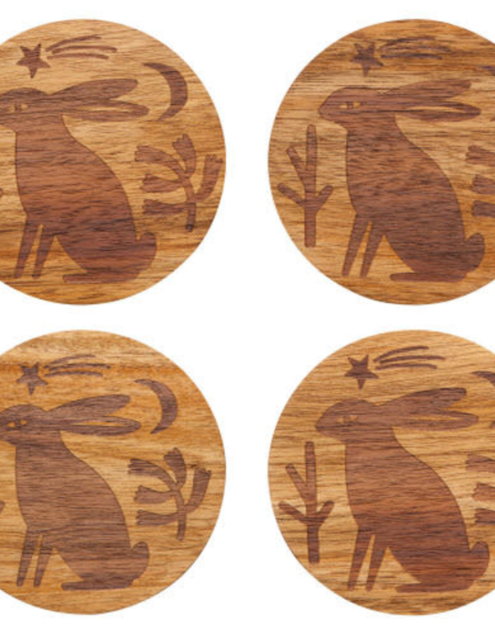 Danica Danica  Engraved Coasters S/4 - Timber