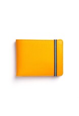 CR - Minimalist Leather Wallet w. Coin Pocket - Yellow