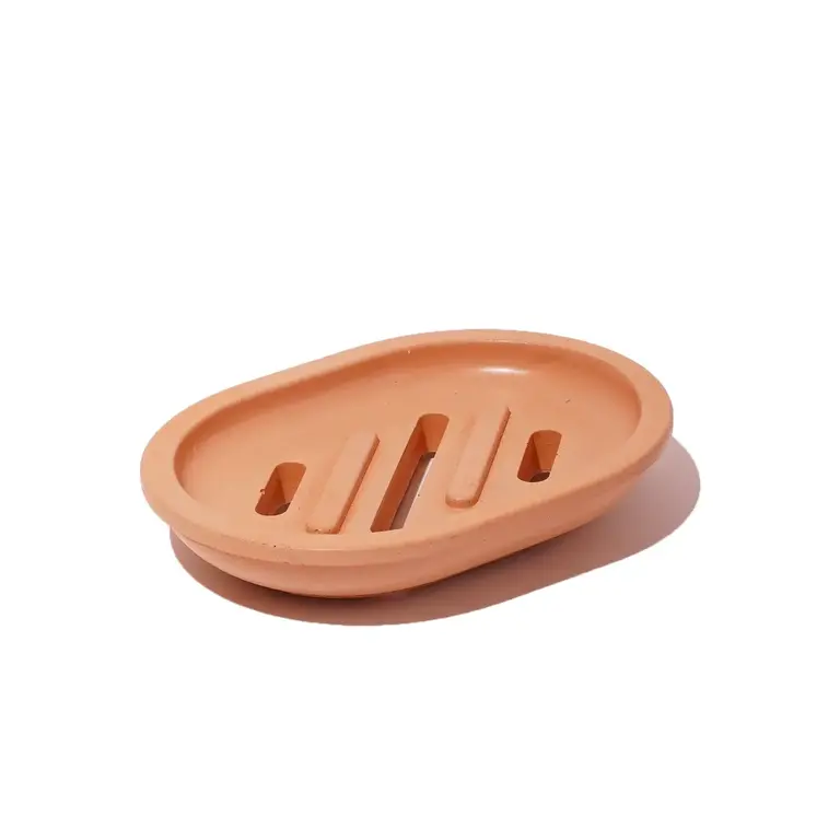 Ebb & Flow E&F Concrete Soap Dish - Terracotta