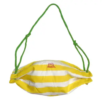 Kate Austin Kate Austin Bonbon Bag - Yellow / White Wide Stripe