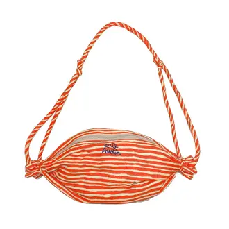Kate Austin Kate Austin Bonbon Bag - Red / Sand Wavy Stripe