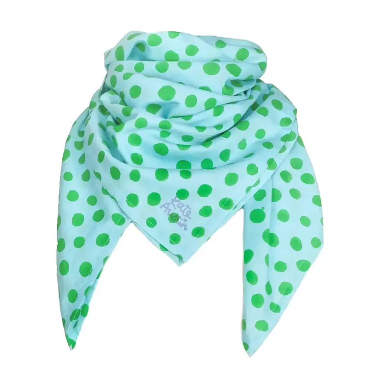 Kate Austin Kate Austin Peggy Scarf - Blue/Green Dot