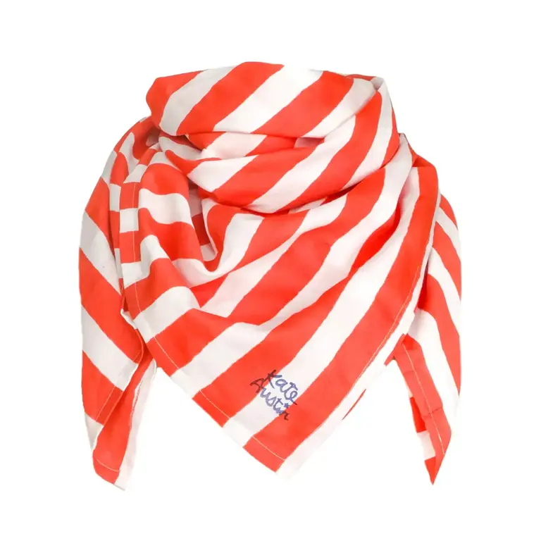 Kate Austin Kate Austin Peggy Scarf - Red/White Cabana Stripe