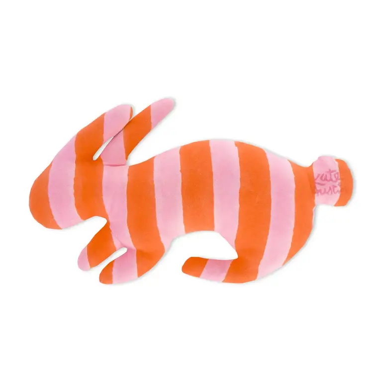 Kate Austin Kate Austin Bunny Pillow Pink/Orange Cabana Stripe