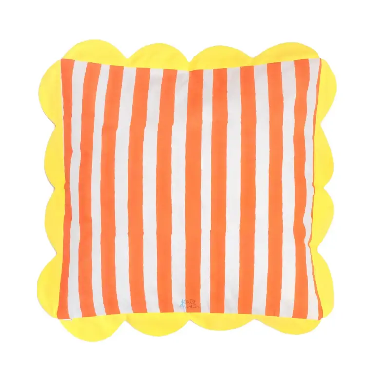Kate Austin Kate Austin Cabana Stripe Cushion Cover Orange/Yellow 20"