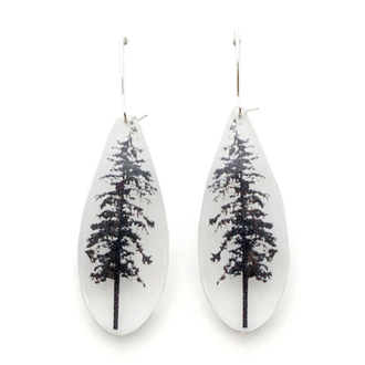 Black Drop Designs Black Drop Long Drip Forest Earrings Black Drop Designs Black Drop Long Drip Forest Earrings