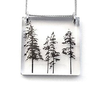 Black Drop Designs Black Drop Square Forest Pendant Black Drop Designs Black Drop Square Forest Pendant
