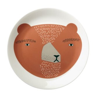 Donna Wilson Donna Wilson - UK-Made Ceramic Grumpy Bear Plate Donna Wilson Donna Wilson - UK-Made Ceramic Grumpy Bear Plate