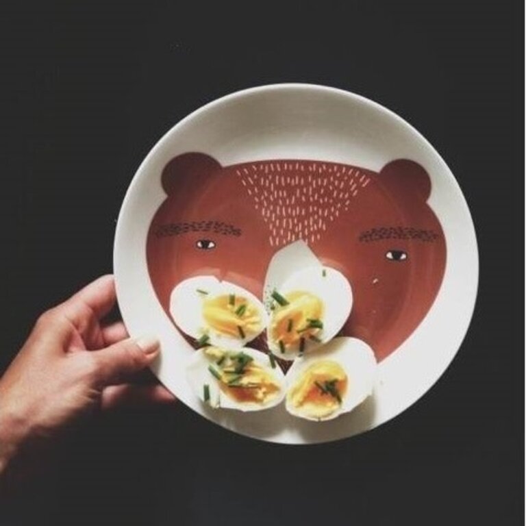 Donna Wilson Donna Wilson - UK-Made Ceramic Grumpy Bear Plate