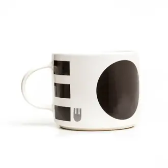 Camilla Engdahl Camilla Engdahl Dido Cup & Saucer Set - Black & Grey Camilla Engdahl Camilla Engdahl Dido Cup & Saucer Set - Black & Grey