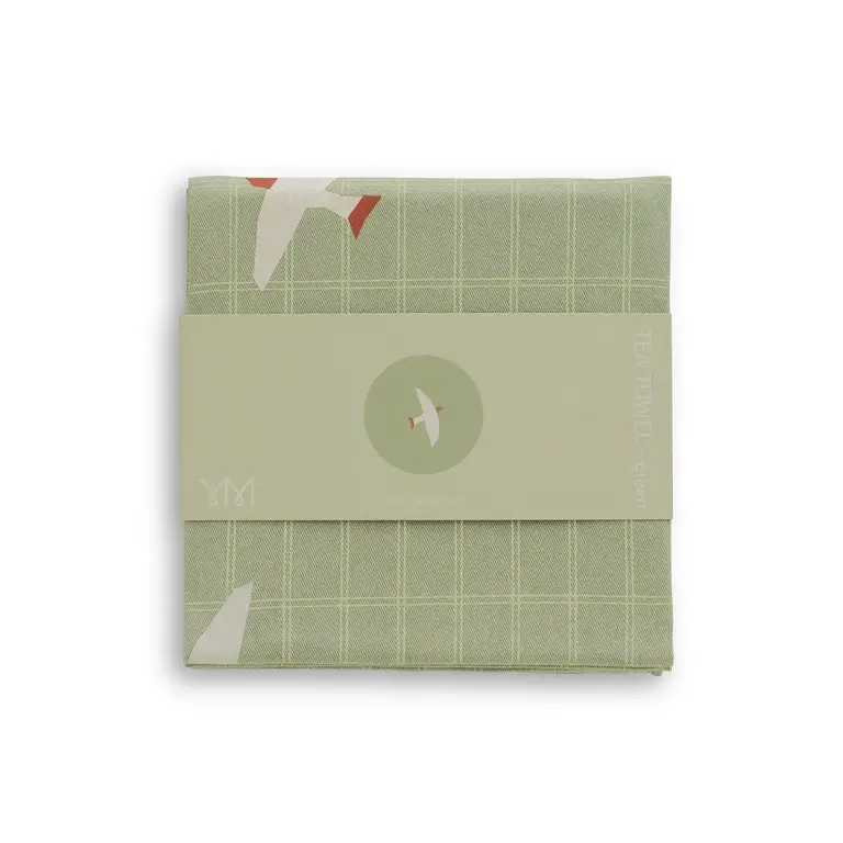 Jurianne Matter Jurianne Matter Bird Tea Towel- Green