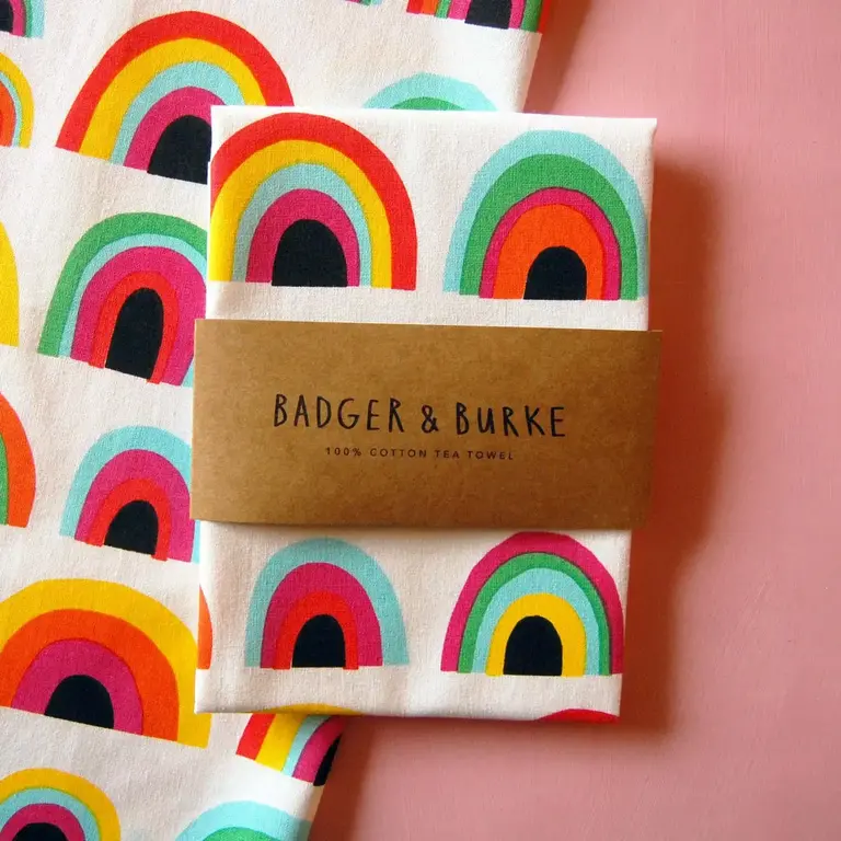 Badger & Burke Badger & Burke Rainbow Tea Towel