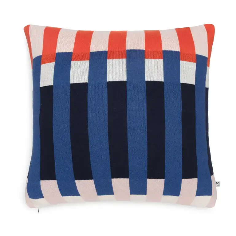 Sophie Home Sophie Home - Cotton Knit Throw Pillow - Studie Navy 20x20
