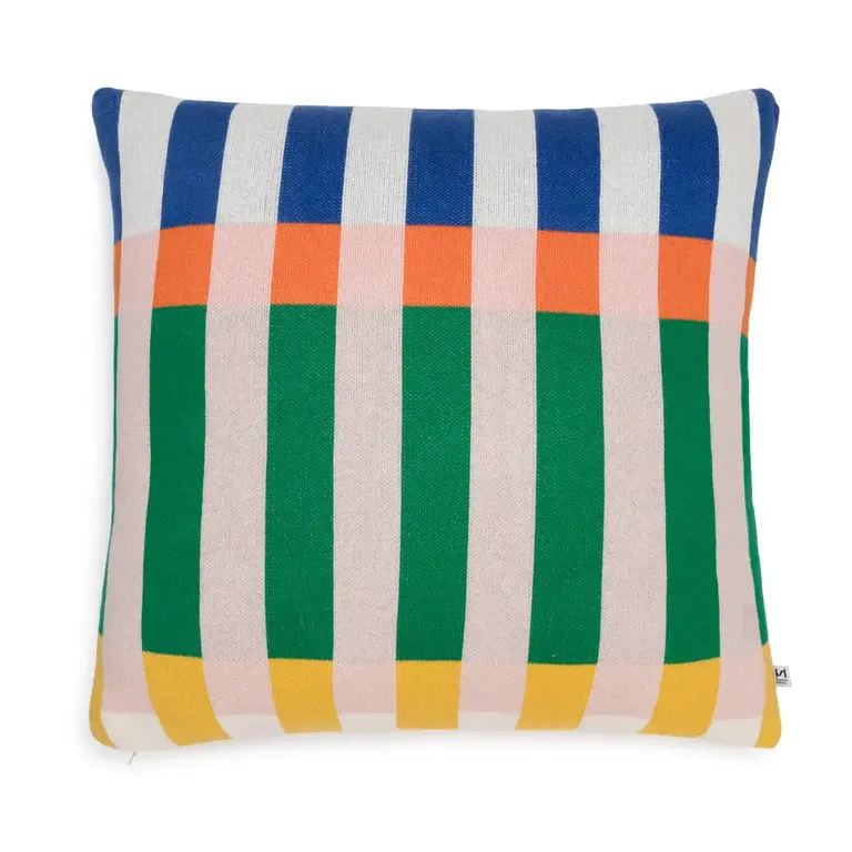 Sophie Home Sophie Home - Cotton Knit Throw Pillow - Studie Cobalt 20x20