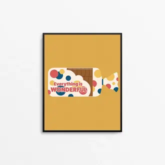 Mad Love Creative Mad Love Creative Everything Is Wonderful Art Print 8x10 Unframed