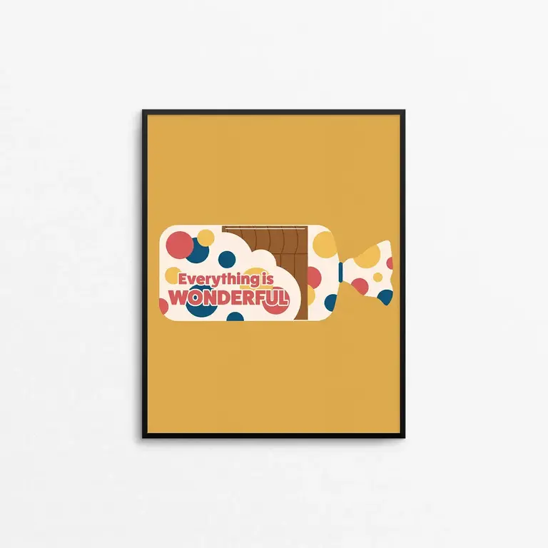 Mad Love Creative Mad Love Creative Everything Is Wonderful Art Print 8x10 Unframed