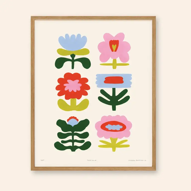 AJD AJD Art Print "Floraison #1", Unframed  (16x20)