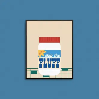 Mad Love Creative Mad Love Creative Skip The Fluff Art Print 8x10 Unframed