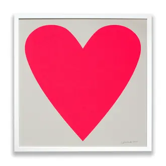 Banquet Workshop Banquet Workshop Neon Heart Print (Unframed) Banquet Workshop Banquet Workshop Neon Heart Print (Unframed)