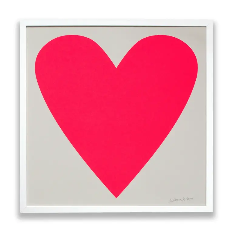 Banquet Workshop Banquet Workshop Neon Heart Print (Unframed)