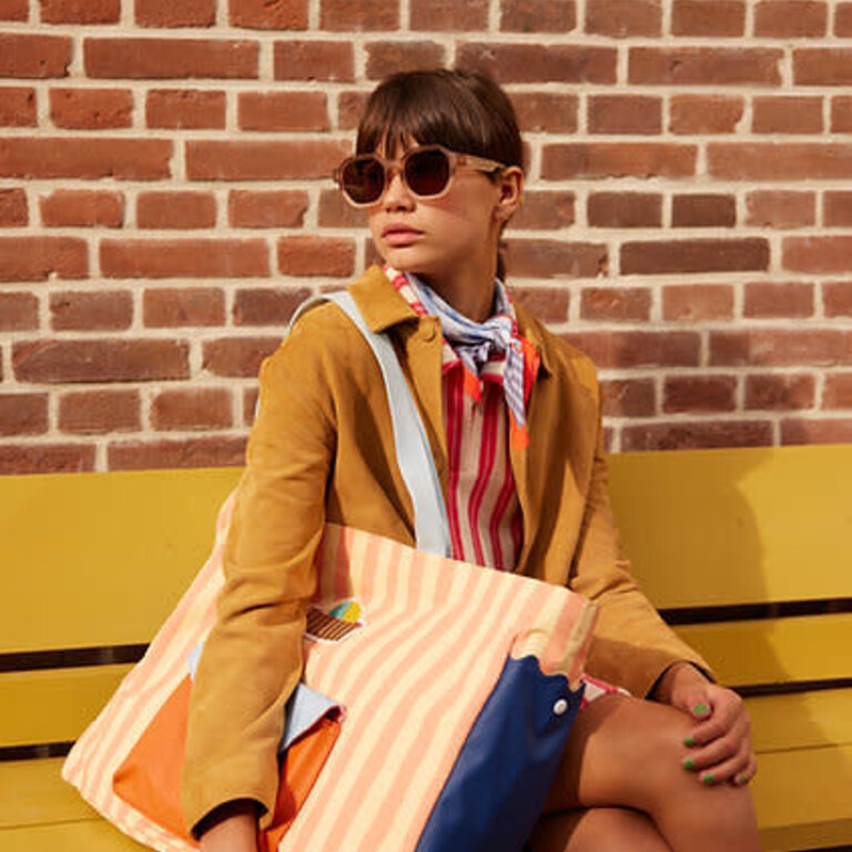 RGR RGR Wonders Stripe Tote Coral / Yellow