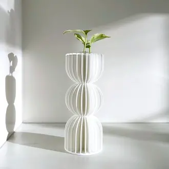Sonnihaus Sonnihaus Bauhaus Vase - White Sonnihaus Sonnihaus Bauhaus Vase - White